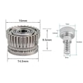 Miniatyrbillede 4 af 5: Ny 3D-printer Dual Gear Extruder Kit kompatibel med K1/K1C/K1 Max/Ender3/V3 Plus V3 Opgradering 3.0 Hærdet Stål