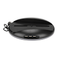 Miniatyrbilde 5 av 8: LED vertikalstativ stilig plug and play konsolldokkingstasjon med 3 USB2.0-porter fargerikt lys for PS5-konsoller svart