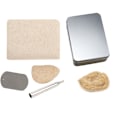 Pikkukuva 1 / 8: Ulkokäyttöön kannettava Fire Starter Kit High Carbon Steel Fire Striker Flint Stone set