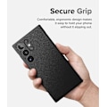 Miniatyrbillede 4 af 5: Etui Kompatibelt med Samsung Galaxy S23 Ultra 5G Etui (2023), Robust Stødsikkert Skridsikkert TPU Slankt Tyndt Telefoncover til S23 Ultra - Sort