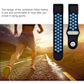 Pikkukuva 3 / 8: Silikoniurheiluranneke Fitbit Charge2:lle, värillinen ranneke, musta ja sininen