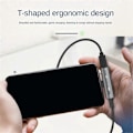 Pikkukuva 1 / 5: 2-in-1 USB Type-C - 3,5 mm:n kuulokeadapteri 16 bitin/48 kHz:n dekooderilla, musta