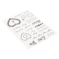 Miniatyrbilde 6 av 8: Klare stempler med støpeform DIY-kombinasjon Resirkulerbare klare avtrykkskortstempler for scrapbooking