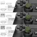 Miniatyrbilde 4 av 5: 3 par (6 deler) - hvitt tommelgrepsett, styrespakhette, analog pinnehette for Nintendo Switch Pro-kontroller og PS5 / PS4 / Slim/Pro-kontroller