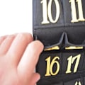 Pikkukuva 7 / 7: Eid Mubarak Huopa Adventtikalenteri Seinälle Ripustettava Numeroitu Countdown-kalenteri Kestävä Kodin Sisustus