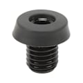 Miniatyrbilde 1 av 8: Billiard Cue Bottom Cover Aluminium Alloy Plastic Rear Plug Pool Stick Bumper Protector Black