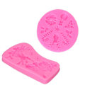 Miniatyrbillede 2 af 8: 2 stk. Silikoneform Nonstick Vaskbar Høj Temperatur Modstandsdygtig Fleksibel Julemand Elg Form Jule Silikoneform