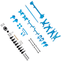 Miniatyrbild 5 av 8: Uppgradering reservdelar kit central drivaxel styrning länk svängarm passar för WLtoys A959 A969 A979 K929 1/18 RC bil Blå
