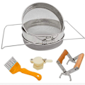 Miniatyrbilde 1 av 5: Dobbelt Sil Honey Sil Kit i Rustfritt Stål - Sett med 4 | Birkjøpsutstyr, Rammer