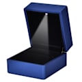 Miniatyrbild 3 av 8: Bröllopsring Box Container Smycken Hänge Hållare Case LED-ljus (blått för hänge)
