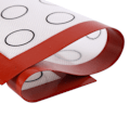 Miniatyrbillede 8 af 8: Nonstick Silikone Bagemåtte Ovn Bagværk Liner Macaron Kage Cookie Sheet Køkken (rød)