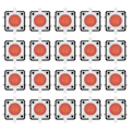 Miniatyrbild 1 av 8: 20 st 12x12x7,3 mm Taktil Tryckknappsbrytare LED Momentan Taktil Tryckknappsbrytare Röd
