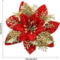 Miniatyrbilde 2 av 5: 15 Stk. Julestjerne Kunstig Juledekorasjon Kunstige Blomster