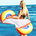 Miniatyrbild 2 av 4: Pool Float Hammock 2-pack, uppblåsbar vattenhängmatta poolbädd
