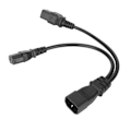 Miniatyrbild 5 av 8: IEC320 C14 till C19 och C13 power Enkel IEC 320 C14 till C19 C13 Y Splitter power 10A 250V 12,6 tum