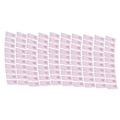 Miniatyrbillede 2 af 8: 100 stk. håndlavede etiketter i mikrofiber - holdbare, klare tryk, glatte og praktiske sy-etiketter01