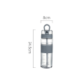 Miniatyrbillede 4 af 4: 800 ml grå BPA-fri lækagesikker Tritan vandflaske