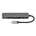 Pikkukuva 4 / 8: USB C -keskitin 6-in-1 SD/TF-kortinluku TypeC-sovitin telakointiasema OS X Lenovo Dell -laitteille