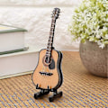 Miniatyrbillede 4 af 5: Mini Guitar Model Ornamenter Håndværk Træ Gaver Legetøj Boligindretning Med Opbevaringsboks Håndlavet (10CM)