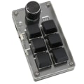 Miniatyrbild 8 av 8: Mekanisk spelknappsats 6 tangenter 1 knopp Liten USB trådlös Dual Mode OSU-tangentbord Gör-det-själv programmerbart tangentbord