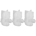 Miniatyrbilde 3 av 8: 3 stk bjørneform harpiksstøpeformer 3D epoxy dyresilikonform for dekorasjon