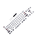 Miniatyrbillede 4 af 8: Keycaps PBT 5-sidet sublimering 71 taster tastaturhætter til mekaniske optiske tastaturer (engelsk russisk)