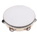 Pikkukuva 4 / 8: Tambourine Double Row 8in Percussion Jingles -käsiinstrumentti juhliin