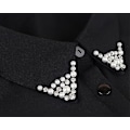 Miniatyrbilde 5 av 5: Avtakbar rhinestone-dekorert krage for bluser og gensere