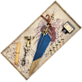 Miniatyrbillede 5 af 8: Fjerpennesæt fjer skrivetegning dyppende pen studerende lærer antik kalligrafi vintage gave blå