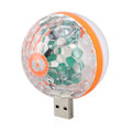 Miniatyrbilde 5 av 8: USB Mini Fargerik Ball Lys 2 Lysmoduser DC 5V Stemmestyring RGB Scenelys for Bursdagsfest Dansefest