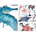 Miniatyrbilde 5 av 5: Underwater World Dolphin Wall Stickers - Barnerom og baderomsdekorasjon