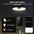 Pikkukuva 3 / 5: Tuya ZigBee Älykäs Seinään Asennettava Kosketusvalon Himmennin Kytkin US Himmennin Kytkin 2P