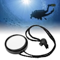 Miniatyrbillede 5 af 8: HSJ-928 Scuba Diving 360 Graders Justerbar Bakspejl med Lanyard Side Hængende Hule Vandsport Sikkerhedsudstyr TilbehørSort