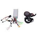 Miniatyrbillede 3 af 8: 36V 48V 500W 2 i 1 motor børsteløs controller vandtæt LH100 LCD display panel kit til elektrisk cykel scooter