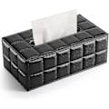 Miniatyrbild 1 av 5: Rektangulär Tissue Box i Läder (svart)_SZXM