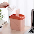 Miniatyrbilde 5 av 5: Mini søppelbøtte med vipp for kontor, papirsøppelbøtte, bærbar mini søppelbøtte for soverom, bad