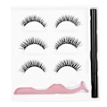 Miniatyrbild 1 av 8: 3 par lösögonfransar flytande eyeliner set Vattenfast ögonmakeup-verktyg3D-02