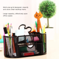 Miniatyrbild 8 av 8: Multifunktion pennhållare 9 rutnät Penna Organizer Korg Desktop Kontorsmaterial8009 Svart