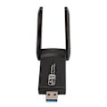 Miniatyrbilde 4 av 8: 1300M USB WiFi-adapter 2.4G 5.8G USB3.0-grensesnitt Plug and Play WiFi-adapter med doble antenner for nettbrett bærbare datamaskiner