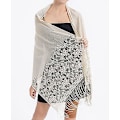 Miniatyrbild 3 av 5: Elegant spets Pashmina för bröllopssjalar för kvinnor