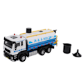 Miniatyrbild 1 av 8: 1/50 Vatten Tanker Modell Legering Pull Back Vatten Spray Sprinkler Lastbil Leksak för Pojkar Flickor Gåvor