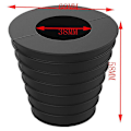 Miniatyrbillede 2 af 5: Paraply Kegle Base Holder, til Terrassebord Hul Åbning og Stabilitet eller Paraply Base Holder, Paraplystativ, 1.5\" Parasol (Sort, 2 Stykker), Fontaineb