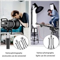 Miniatyrbild 4 av 5: 2025 Ny 5-delars standard 1/4 till 3/8 tums hane metalladapter gänga tapp stud