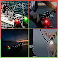 Miniatyrbillede 4 af 5: LED Båd Navigations Advarselslys 3 Justeringsindstillinger 4 Stykker