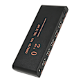 Miniatyrbilde 2 av 8: 1x4 HD Multimedia Interface Splitter 1 i 4 ut Full HD 3D AV-distributørboks for HD TV DVD Monitor Projektor 100‑240V EU-plugg