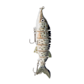 Miniatyrbillede 1 af 8: 11 cm kunstig fiskeagn af plast, flerdelt synkende wobbler kroge gear (JM040-1)