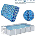 Miniatyrbild 2 av 5: 2025 Lämplig Rektangulär Poolmat, Värmeisoleringsfilm för Poolskydd, Bubbelpolyeten Protec