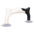 Miniatyrbilde 5 av 8: Sylinjalhåndtak Katteformet håndholdt multifunksjon DIY Ergonomisk quilting linjal gripehåndtak for DIY Black