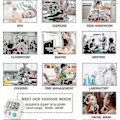 Miniatyrbild 5 av 5: 3-pack Digital Timer för Lärare Små Timers för Barn Magnetisk Baksida Stor, Vit