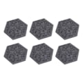 Miniatyrbild 4 av 8: 12 st Hexagonala Akustikpaneler Hög Densitet Ljudabsorberande Paneler Ljudisolerade Snedställda Kantväggpaneler 14x12x7cm Mörkgrå